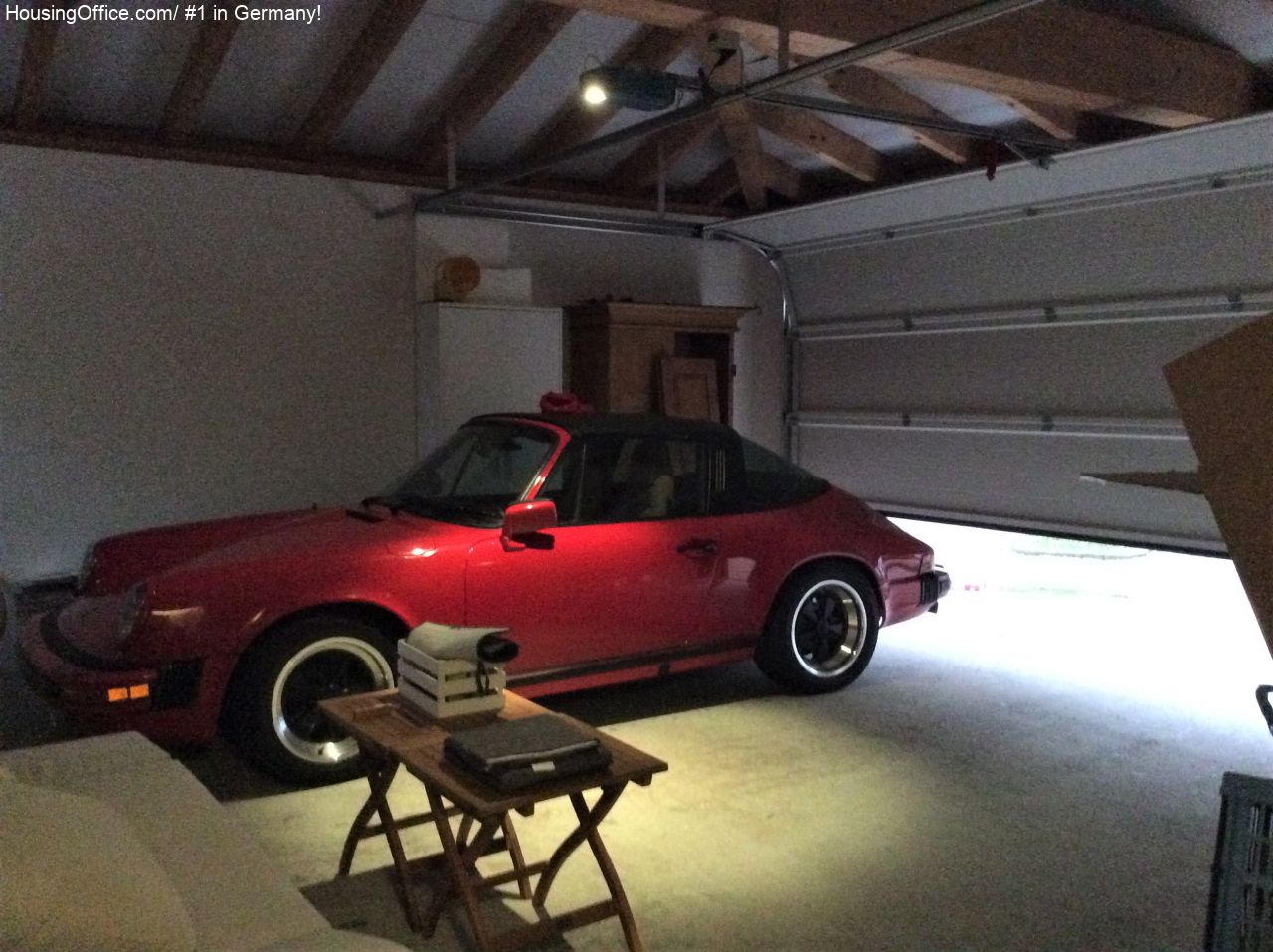 double garage with entrance to the house 